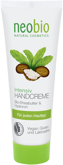 NEOBIO Intenzivní krém na ruce Bio-Karite máslo a Hyaluron - 50 ml.