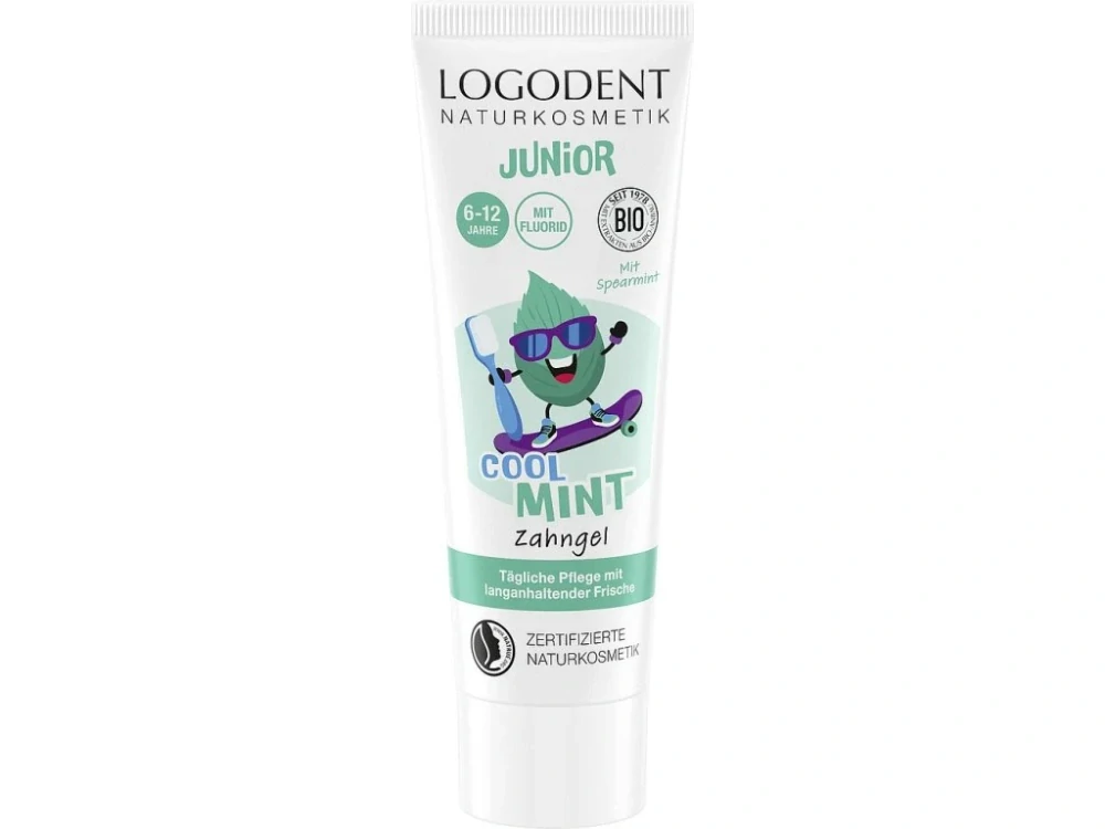 LOGONA Dětský zubní gel Fresh Kids MÁTA 75 ml.