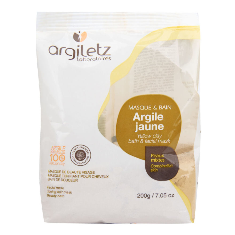 ARGILETZ Jíl žlutý ultra ventilovaný koupel a maska 200 gr.
