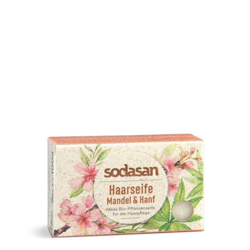 SODASAN Tuhý šampon Mandle a konopí BIO 100 gr.