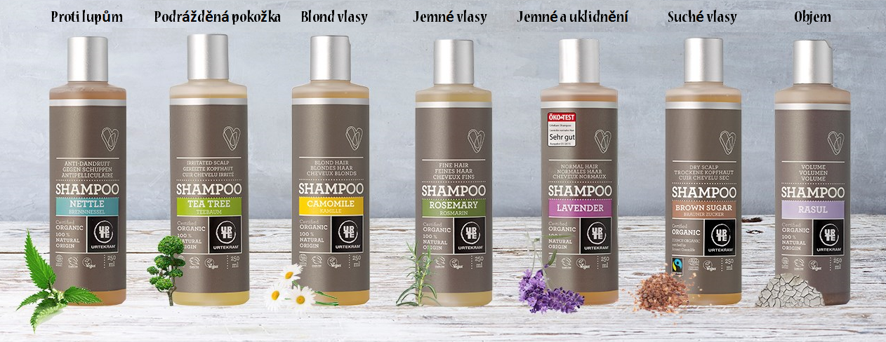 URTEKRAM Šampon Rhassoul - 500 ml.
