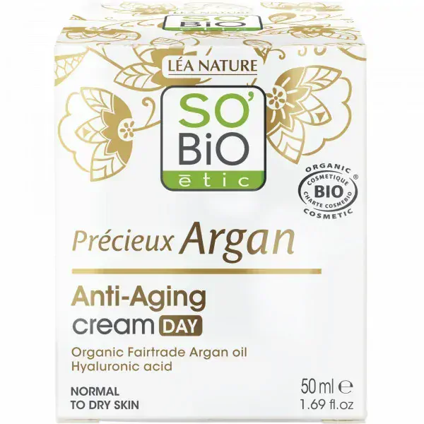 SO´BIO étic Krém denní Anti age Precieux argan 50 ml.