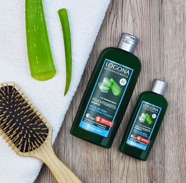 LOGONA Šampon na vlasy hydratační Aloe Vera 250 ml.