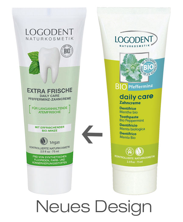 LOGONA Zubní pasta Extra Fresh Daily Care Máta 75 ml.