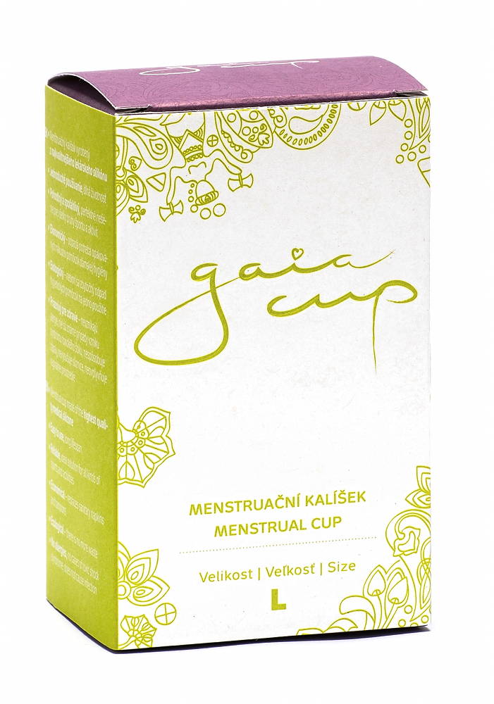 TIERRA VERDE Menstruační kalíšek Gaia Cup velký + slipová vložka a Magic Touch - 1 ks