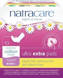 Natracare vložky Ultra extra s křidélky super 10ks