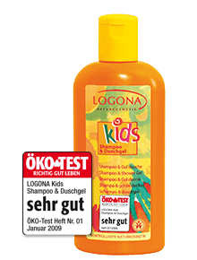 LOGONA KIDS Šampon a sprchový gel Broskvový kvítek 200 ml.