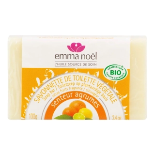 Rostlinné mýdlo Bio Citrus 100 gr. - EMMA NOËL