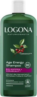 LOGONA Šampon pro růst vlasů Kofein AGE ENERGY 250 ml.