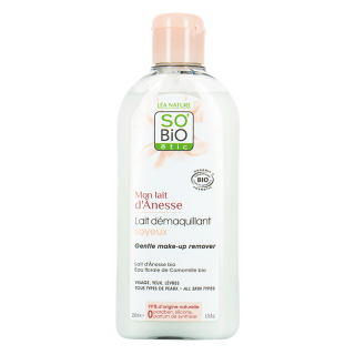 SO´BIO étic Odličovací mléko s obsahem oslího mléka 200 ml.