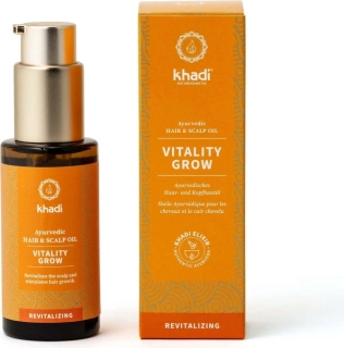 KHADI Vlasový olej Vitality ajurvédský 200 ml.