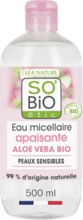 SO´BIO étic Micelární voda Aloe Vera zklidňující 500 ml.